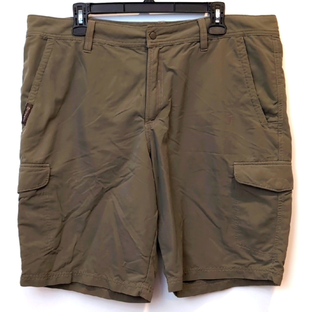 Merrell Olive Green Cargo Shorts Opti Wick